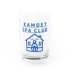 KAMDET カムデット　ストリートブランドのKAMDET  SPA CLUB  Design LOGO Water Glass :front