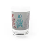 梅梅堂の歌舞伎　勧進帳富樫のグラス Water Glass :front