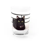 黒猫のうめたんの黒猫のうめたん Water Glass :front