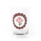 Söpöのピンクのサークルグラス Water Glass :front