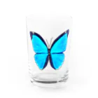 LalaHangeulのモルフォ蝶 Water Glass :front