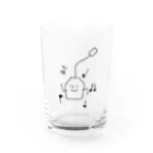 さつきうさぎえびえびショップのダンスダンスティーバッグくん Water Glass :front