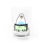 Lily bird（リリーバード）の「小鳥が眠りたがってるんだ」（インコ） Water Glass :front