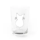 LalaHangeulの哀愁の白猫さん グラス前面