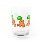 にんぢん大明神のはしるにんぢんず Water Glass :front