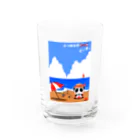 【喝っ！パどきあ。】SUZURI店舗のとりあえずビーチ Water Glass :front