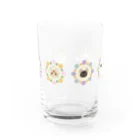 INUMAN WORLDのフラワーにゃんこ Water Glass :front