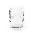 イルカのTシャツ屋さん🐬の風ペン雷ペンギンちゃん Water Glass :front