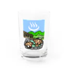 tAo商店のおさると温泉 Water Glass :front