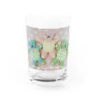 NagoyaSugarArtGalleryのテディベア🐻アイシングクッキー柄 Water Glass :front