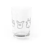 さくちゃ👶の愉快な動物たち Water Glass :front