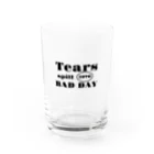 Tears spillの自作ロゴ　Tears spill Water Glass :front