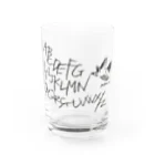 yossanのペンシルバード　アルファベット Water Glass :front