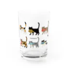 YoakeNecoのよあけねこ　集合 Water Glass :front