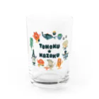 YoakeNecoの東北☆家族　集合 Water Glass :front