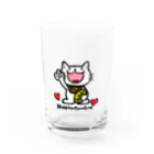 ❤Loveちゃんshop❤の/ HAPPYにゃんこ Water Glass :front