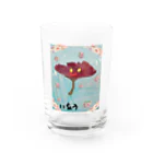 水彩屋のいちょう君 Water Glass :front