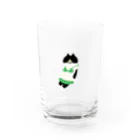 SUIMINグッズのお店の緑のビキニのねこ Water Glass :front