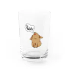 ひよゆり。のうさぎの大アクビ Water Glass :front