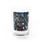 世界の絵画アートグッズのジョセフ・ステラ《ブルックリン橋》 Water Glass :front