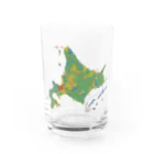 北海道ファンマガジン編集部の北海道179市町村地図 Water Glass :front