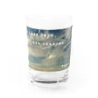 Happiness Moonの彩雲 龍雲 羽根雲 Water Glass :front