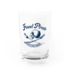 LONESOME TYPE ススのLET'S EAT MORE (NAVY) Water Glass :front