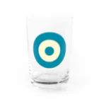 CORONET70のサークルa・ブルーグレー・クリーム・ブルーグレー Water Glass :front