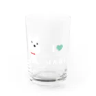 HABIのI♥westie Water Glass :front