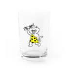モリチエコのにゃんザピテクス　単体　原始猫 Water Glass :front