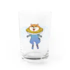 むつ さとしの浮かぶ犬 Water Glass :front