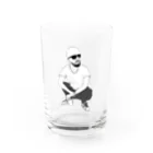 Shop_TERISHIMAのしゃがむ男 Water Glass :front