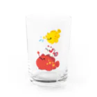 みなとまち層のもちもちカエルアンコウ's Water Glass :front