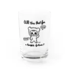 天明幸子　SUZURI  オフィシャルショップのkigurumiくん Water Glass :front