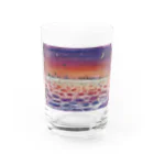 仏壇スイーツ　mamiの夕焼け海 Water Glass :front