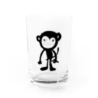 大雑把商会（ohzappa syoukai)のビビビモンキーくん Water Glass :front