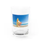 Surfing Boy Shopの砂浜サーフィンボーイくんグラス Water Glass :front