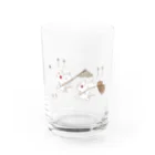 Hello Happy Catのにゃんずの虫とりwithちゃめし〜 Water Glass :front