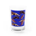 水彩屋のサビ猫で虎柄 Water Glass :front