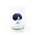 らく実況者のらくグッズ Water Glass :front