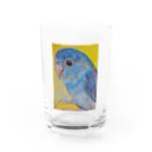 harupink🌸ペット似顔絵illustの色鉛筆マメルリハ Water Glass :front