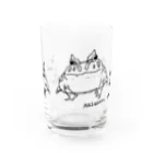 かえるはるきのこ（RURUKO)のうちのカエルたち Water Glass :front