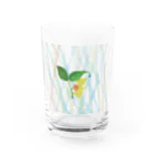 ササの雨宿りをするドラゴン（フルグラフィック） Water Glass :front