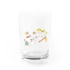 Hello Happy Catのよなぁ〜ファミリーとじろにゃん Water Glass :front