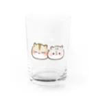 ハムスターちゃんねるの雑貨屋さんのもちおくんとオスカルくん Water Glass :front