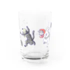 名司生の踊る猫 Water Glass :front