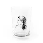 雲屋の編み込みロング横顔 Water Glass :front