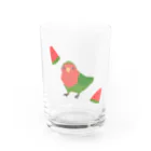 のこのスイカコザクラインコ Water Glass :front