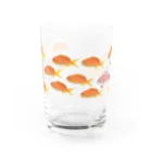 Astrio SUZURI店の魚の群れ キンギョハナダイ Water Glass :front