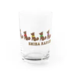 117shiba の柴レンジャー🐶（ブラウン） Water Glass :front